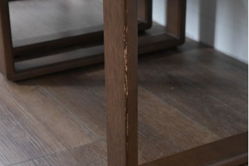 中古　美品　CONDE HOUSE(カンディハウス)　BOLS(ボルス)　革　広い座面とワイドな背もたれがホールド感をつくりだすダイニングチェア2脚　セット定価約32万円相当　(R-085148)