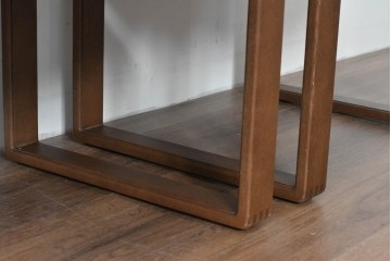 中古　美品　CONDE HOUSE(カンディハウス)　BOLS(ボルス)　革　広い座面とワイドな背もたれがホールド感をつくりだすダイニングチェア2脚　セット定価約32万円相当　(R-085148)