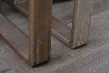 中古　美品　CONDE HOUSE(カンディハウス)　BOLS(ボルス)　革　広い座面とワイドな背もたれがホールド感をつくりだすダイニングチェア2脚　セット定価約32万円相当　(R-085148)