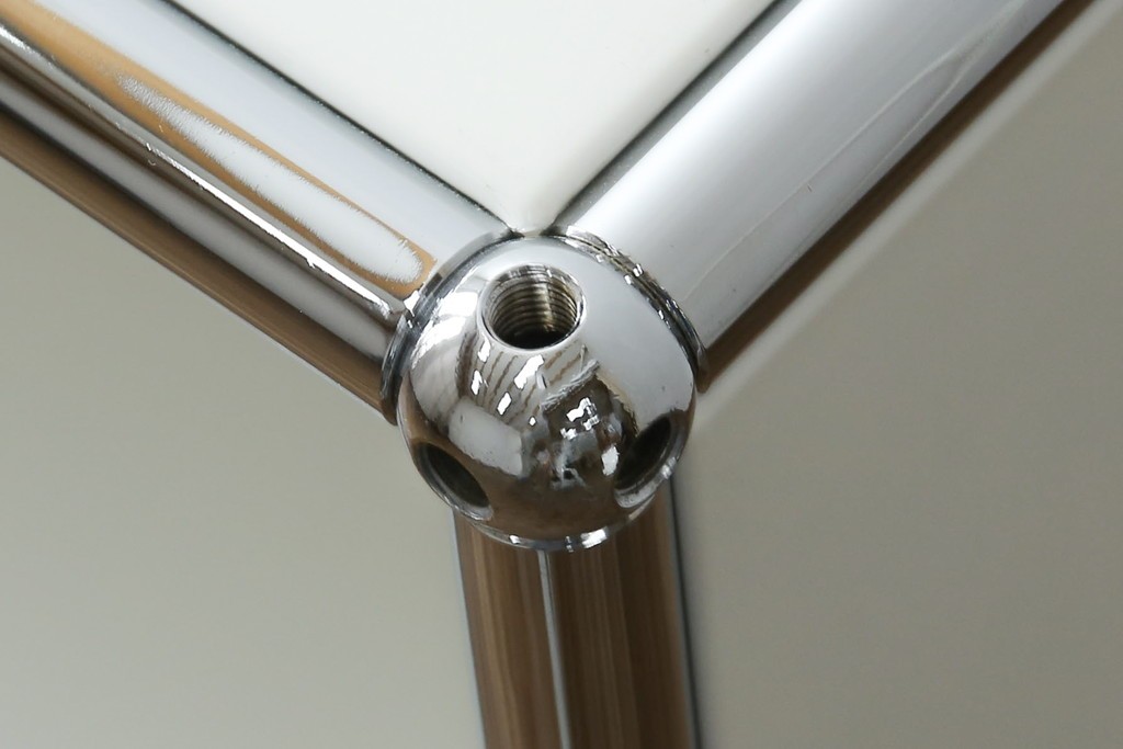 中古　美品　スイス　USMハラー(USM Haller)　ホームオフィスにもおすすめなモジュール式3段キャビネット　定価約47万2千円相当　(R-085150)