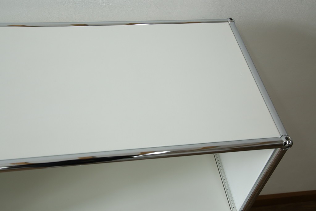 中古　美品　スイス　USMハラー(USM Haller)　モジュール構造の3段キャビネット　定価約47万2千円　(R-085151)