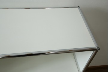 中古　美品　スイス　USMハラー(USM Haller)　モジュール構造の3段キャビネット　定価約47万2千円　(R-085151)