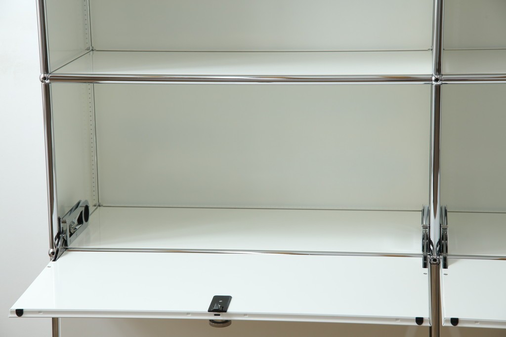 中古　美品　スイス　USMハラー(USM Haller)　モジュール構造の3段キャビネット　定価約47万2千円　(R-085151)