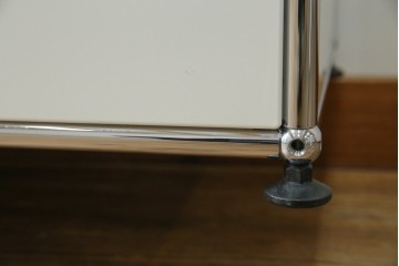 中古　美品　スイス　USMハラー(USM Haller)　モジュール構造の3段キャビネット　定価約47万2千円　(R-085151)