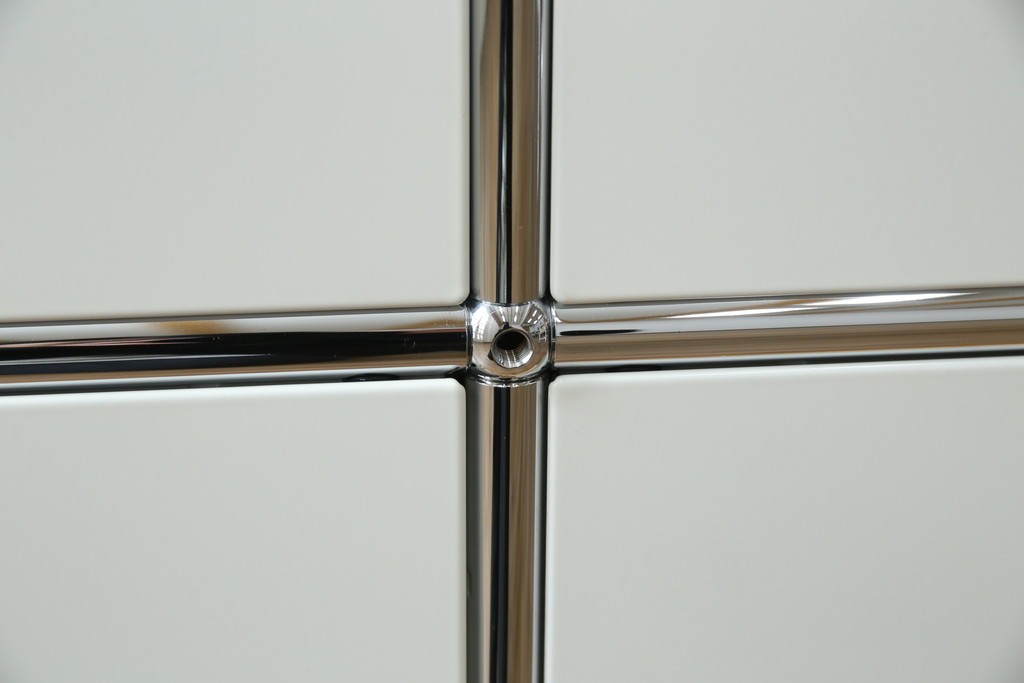 中古　美品　スイス　USMハラー(USM Haller)　モジュール構造の3段キャビネット　定価約47万2千円　(R-085151)