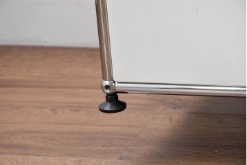 中古　美品　スイス　USMハラー(USM Haller)　モジュール構造の3段キャビネット　定価約47万2千円相当　(R-085151)