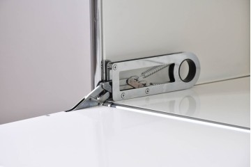 中古　美品　スイス　USMハラー(USM Haller)　モジュール構造の3段キャビネット　定価約47万2千円相当　(R-085151)