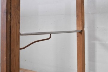 和製ヴィンテージ　ナラ材　時を重ねて生まれた木の味わいが魅力のガラスケース　(R-085152)