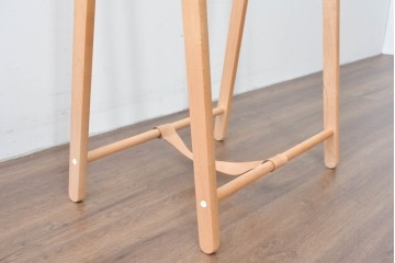 中古　美品　旭川家具　cosine(コサイン)　ブナ材　折りたためる軽量ドレスラック　(R-085154)