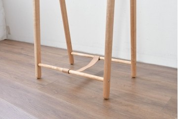 中古　美品　旭川家具　cosine(コサイン)　ブナ材　折りたためる軽量ドレスラック　(R-085156)