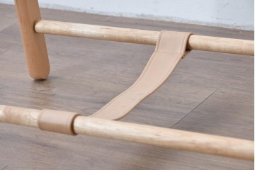 中古　美品　旭川家具　cosine(コサイン)　ブナ材　折りたためる軽量ドレスラック　(R-085156)