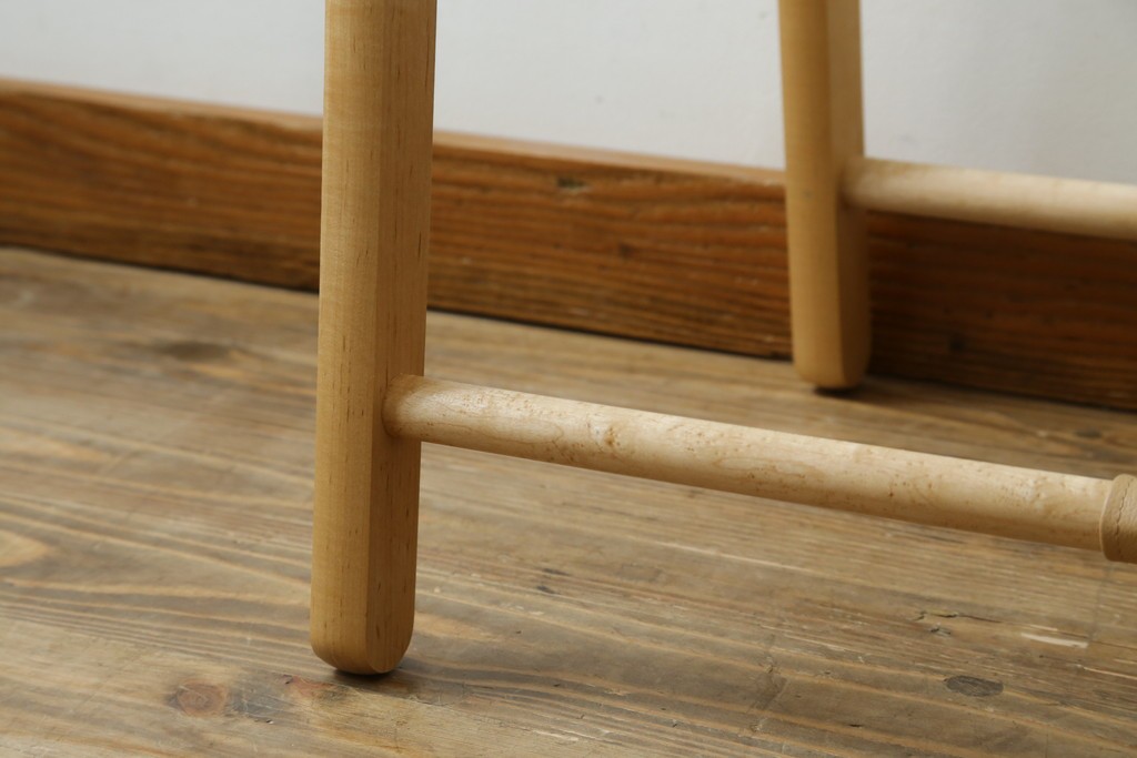 中古　美品　旭川家具　cosine(コサイン)　ブナ材　折りたためる軽量ドレスラック　(R-085157)