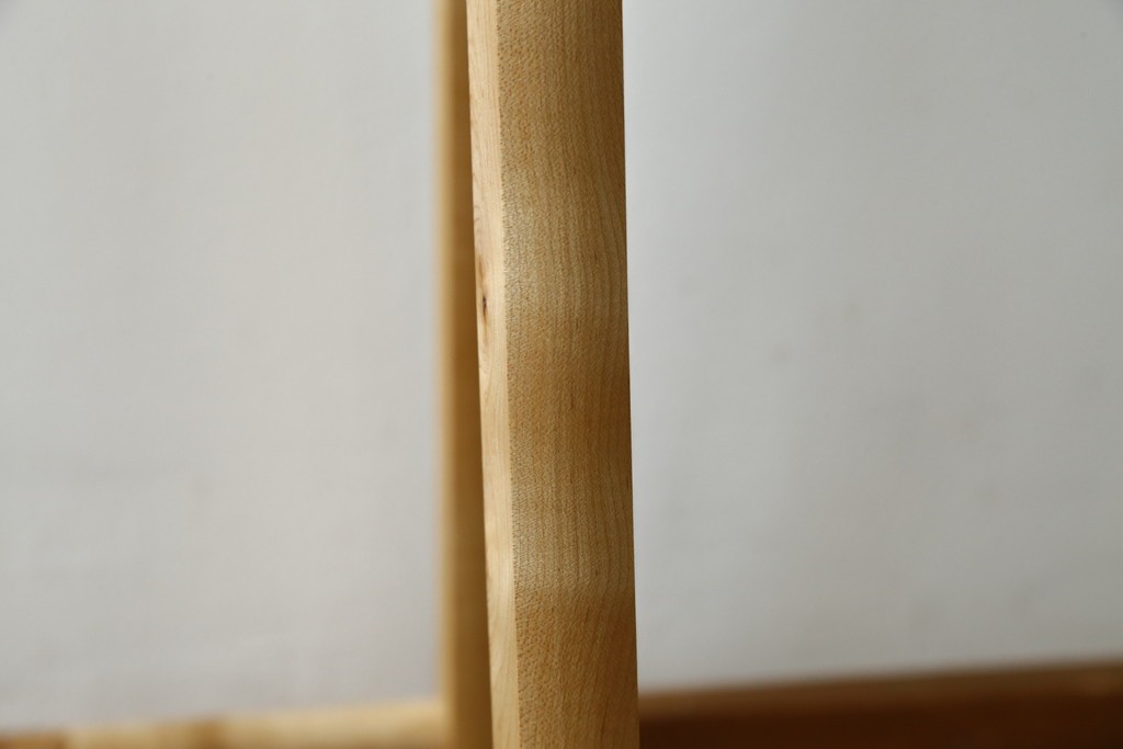 中古　美品　旭川家具　cosine(コサイン)　ブナ材　折りたためる軽量ドレスラック　(R-085157)