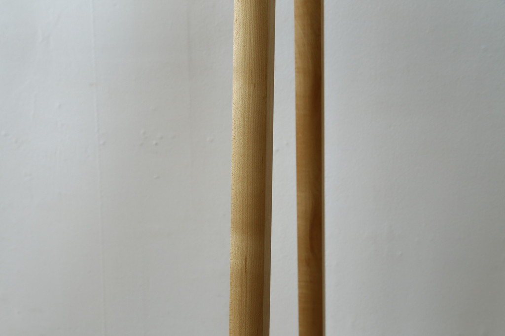 中古　美品　旭川家具　cosine(コサイン)　ブナ材　折りたためる軽量ドレスラック　(R-085157)