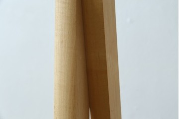 中古　美品　旭川家具　cosine(コサイン)　ブナ材　折りたためる軽量ドレスラック　(R-085157)