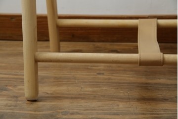 中古　美品　旭川家具　cosine(コサイン)　ブナ材　折りたためる軽量ドレスラック　(R-085158)