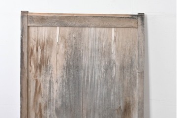 アンティーク建具　明治～大正　欅(ケヤキ)材　栗材　長い年月を経た木肌が味わい深い蔵戸1枚　(R-085160)