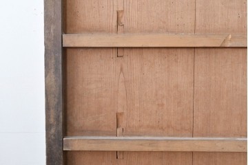 アンティーク建具　明治～大正　欅(ケヤキ)材　栗材　長い年月を経た木肌が味わい深い蔵戸1枚　(R-085160)