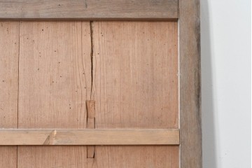 アンティーク建具　明治～大正　欅(ケヤキ)材　栗材　長い年月を経た木肌が味わい深い蔵戸1枚　(R-085160)