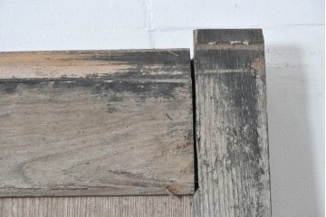 アンティーク建具　明治～大正　欅(ケヤキ)材　栗材　長い年月を経た木肌が味わい深い蔵戸1枚　(R-085160)