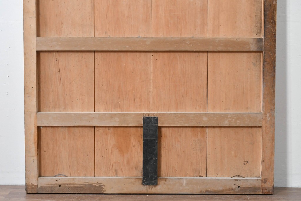 アンティーク建具　明治～大正　経年を感じる素朴な風合いの蔵戸1枚　(R-085161)