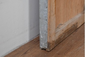 アンティーク建具　明治～大正　経年を感じる素朴な風合いの蔵戸1枚　(R-085161)