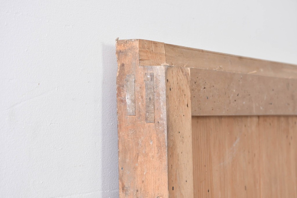 アンティーク建具　明治～大正　経年を感じる素朴な風合いの蔵戸1枚　(R-085161)