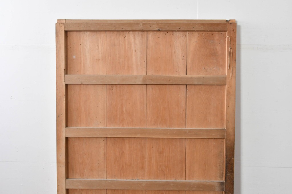 アンティーク建具　明治～大正　経年を感じる素朴な風合いの蔵戸1枚　(R-085161)