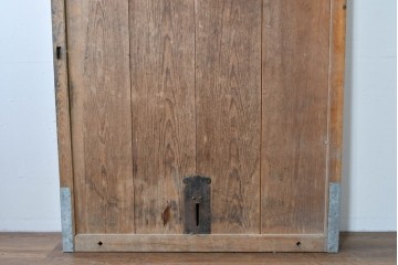 アンティーク建具　明治～大正　経年を感じる素朴な風合いの蔵戸1枚　(R-085161)