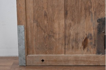 アンティーク建具　明治～大正　経年を感じる素朴な風合いの蔵戸1枚　(R-085161)