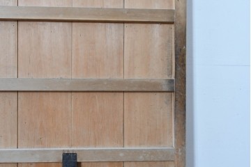 アンティーク建具　明治～大正　経年を感じる素朴な風合いの蔵戸1枚　(R-085161)
