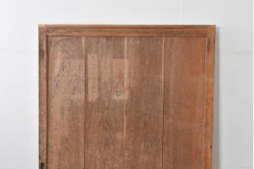 アンティーク建具　明治～大正　経年を感じる素朴な風合いの蔵戸1枚　(R-085161)