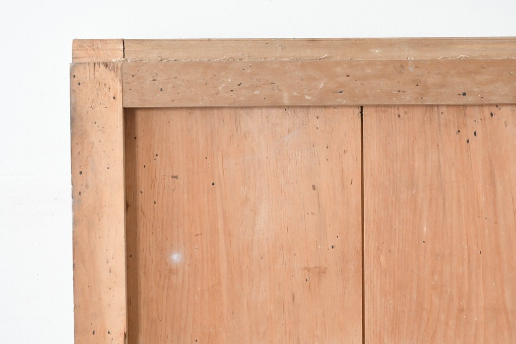 アンティーク建具　明治～大正　経年を感じる素朴な風合いの蔵戸1枚　(R-085161)