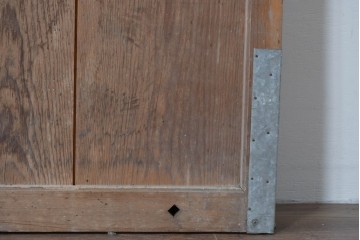 アンティーク建具　明治～大正　経年を感じる素朴な風合いの蔵戸1枚　(R-085161)
