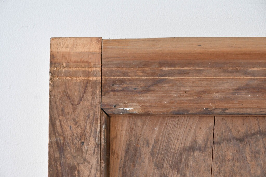 アンティーク建具　明治～大正　経年を感じる素朴な風合いの蔵戸1枚　(R-085161)