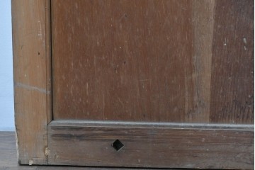 アンティーク建具　明治～大正　時代を経た素朴な風合いが味わい深い升目蔵戸1枚　(R-085162)