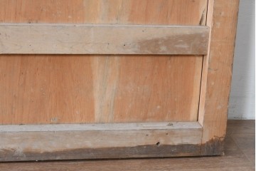 アンティーク建具　明治～大正　時代を経た素朴な風合いが味わい深い升目蔵戸1枚　(R-085162)
