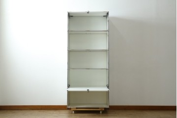 中古　美品　スイス　USMハラー(USM Haller)　モジュール構造の5段シェルフ　定価約35万5千円　(R-085164)