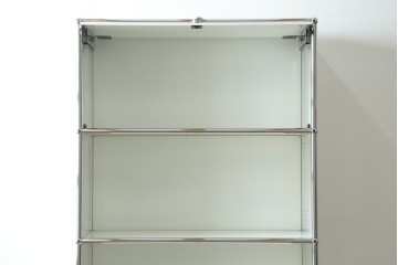 中古　美品　スイス　USMハラー(USM Haller)　モジュール構造の5段シェルフ　定価約35万5千円　(R-085164)