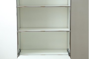 中古　美品　スイス　USMハラー(USM Haller)　モジュール構造の5段シェルフ　定価約35万5千円　(R-085164)