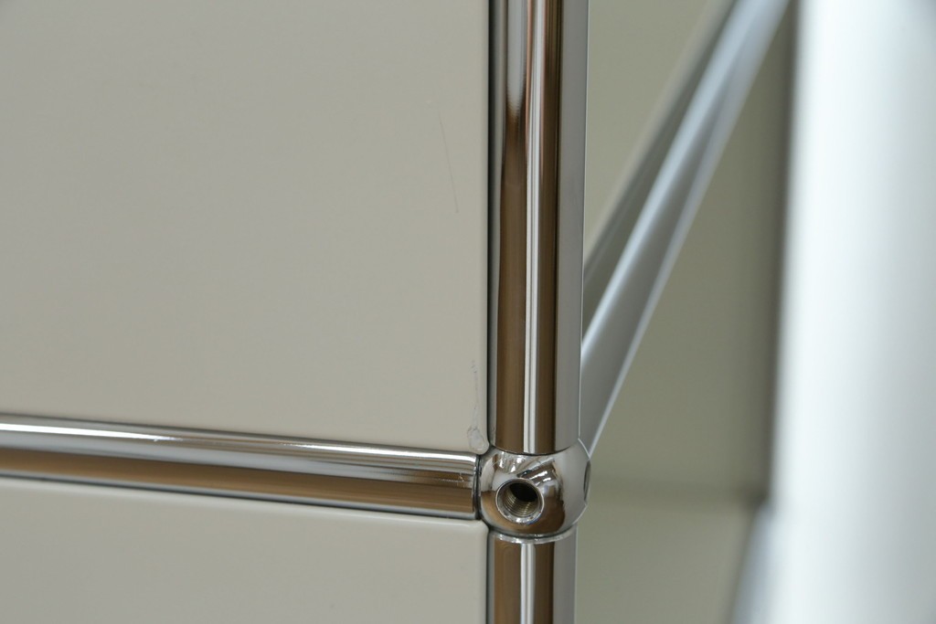 中古　美品　スイス　USMハラー(USM Haller)　モジュール構造の5段シェルフ　定価約35万5千円　(R-085164)
