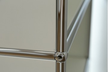 中古　美品　スイス　USMハラー(USM Haller)　モジュール構造の5段シェルフ　定価約35万5千円　(R-085164)