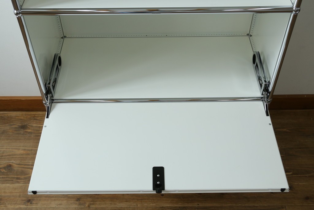 中古　美品　スイス　USMハラー(USM Haller)　モジュール構造の5段シェルフ　定価約35万5千円　(R-085164)