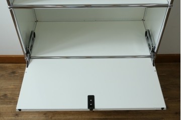 中古　美品　スイス　USMハラー(USM Haller)　モジュール構造の5段シェルフ　定価約35万5千円　(R-085164)