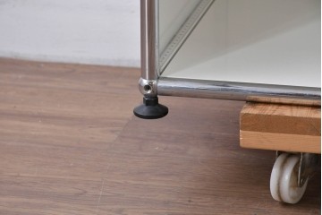 中古　美品　スイス　USMハラー(USM Haller)　モジュール構造の5段シェルフ　定価約35万5千円相当　(R-085164)