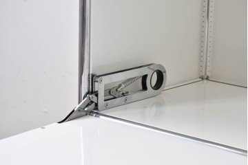 中古　美品　スイス　USMハラー(USM Haller)　モジュール構造の5段シェルフ　定価約35万5千円相当　(R-085164)