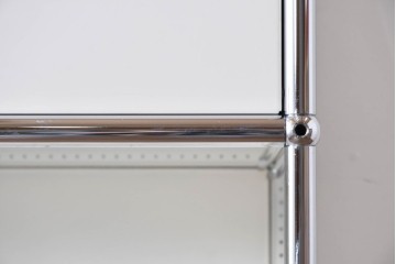 中古　美品　スイス　USMハラー(USM Haller)　モジュール構造の5段シェルフ　定価約35万5千円相当　(R-085164)