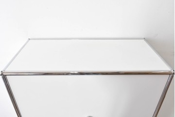 中古　美品　スイス　USMハラー(USM Haller)　モジュール構造の5段シェルフ　定価約35万5千円相当　(R-085164)