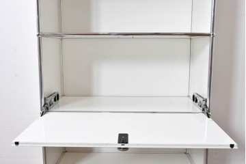 中古　美品　スイス　USMハラー(USM Haller)　モジュール構造の5段シェルフ　定価約35万5千円相当　(R-085164)
