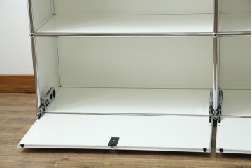 中古　美品　スイス　USMハラー(USM Haller)　モジュール構造のサイドボード　定価約27万円相当　(R-085165)